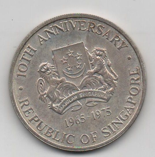 SINGAPUR DEL AÑO 1975 DE 10 DOLARES