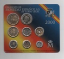 ESPAÑA CARTERA OFICIAL DE PESETAS J. CARLOS I DEL AÑO 2000