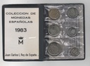 ESPAÑA CARTERA OFICIAL DE PESETAS J. CARLOS I DEL AÑO 1983