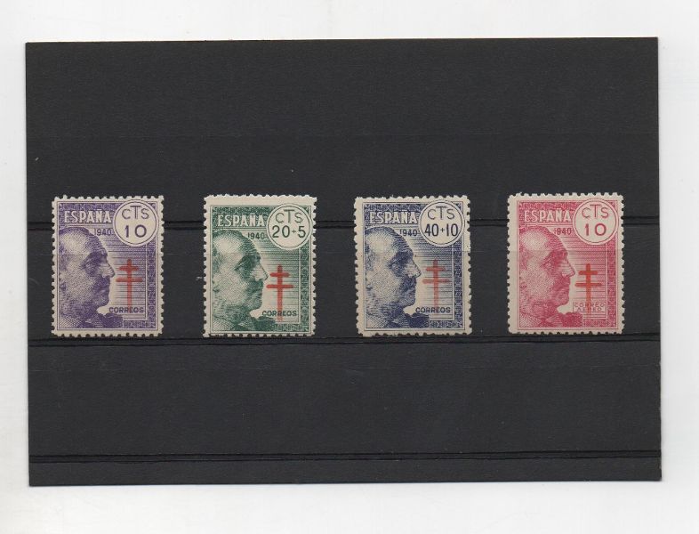 ESTADO ESPAÑOL (FRANCO) DEL AÑO 1940 Nº 914/918 ** CIFRAS Y CID