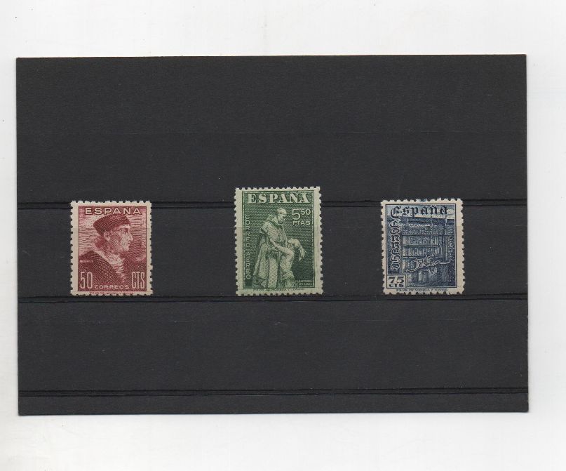 ESTADO ESPAÑOL (FRANCO) DEL AÑO 1946 Nº 1002/04 ** DIA DEL SELLO FIESTA DE LA HISPANIDAD