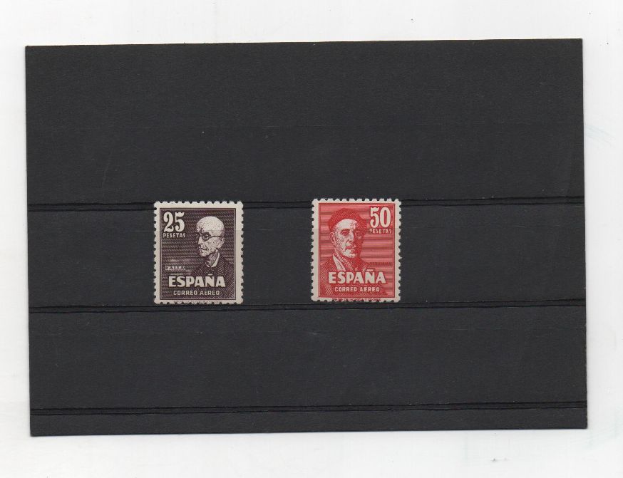 ESTADO ESPAÑOL (FRANCO) DEL AÑO 1947 Nº 1015/16 ** FALLA ZULUAGA