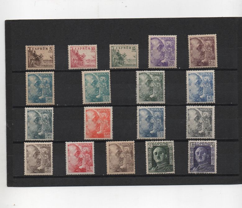 ESTADO ESPAÑOL (FRANCO) DEL AÑO 1949-53 Nº 1044/61 ** GENERAL FRANCO