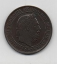ESPAÑA CARLOS VII EL PRETENDIENTE DEL AÑO 1875 DE 10 CENTIMOS