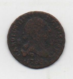ESPAÑA CARLOS III DEL AÑO 1788 DE 2 MARAVEDIES CECA SEGOVIA