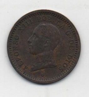 ALFONSO XIII DEL AÑO 1912 *12 de 2 CENTIMOS