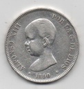 ALFONSO XIII DEL AÑO 1889 *89 DE 5 PESETAS