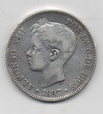 ALFONSO XIII DEL AÑO 1897 *97 DE 5 PESETAS