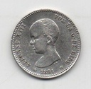 ALFONSO XIII DEL AÑO 1891 *91 DE 1 PESETA