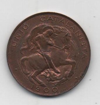 UNION CATLANISTA DEL AÑO 1900 DE 5 CENTIMOS