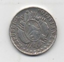 BOLIBIA DEL AÑO 1877 DE 20 CENTAVOS