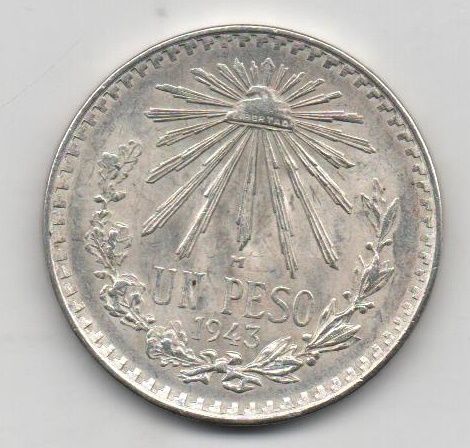 MEXICO DEL AÑO 1943 DE 1 PESO