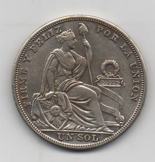 PERU DEL AÑO 1926 DE 1 SOL