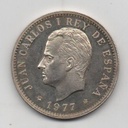ESPAÑA DEL AÑO 1977 DE 100 PESETAS MEDALLA PLATA