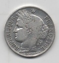 FRANCIA DEL AÑO 1850 DE 5 FRANCOS LETRA A