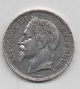 FRANCIA DEL AÑO 1870 LETRA A DE 5 FRANCOS