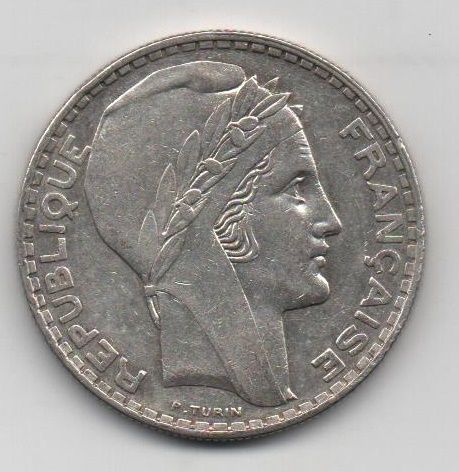 FRANCIA DEL AÑO 1934 DE 20 FRANCOS