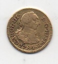 ESPAÑA CARLOS III DEL AÑO 1784 DE 1/2 ESCUDO