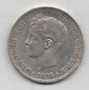 ALFONSO XIII DEL AÑO 1898 *98 DE 5 PESETAS