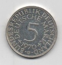 ALEMANIA FEDERAL DEL AÑO 1970 LETRA G DE 5 MARCOS