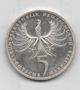 ALEMANIA FEDERAL DEL AÑO 1978 LETRA F DE 5 MARCOS