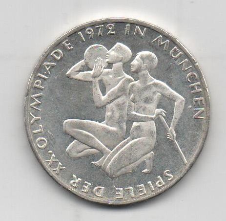 ALEMANIA FEDERAL DEL AÑO 1972 LETRA J PAREJA DE 10 MARCOS