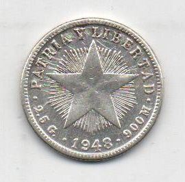 CUBA DEL AÑO 1948 DE 10 CENTAVOS