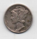 ESTADOS UNIDOS DEL AÑO 1940 DE 1 DIME