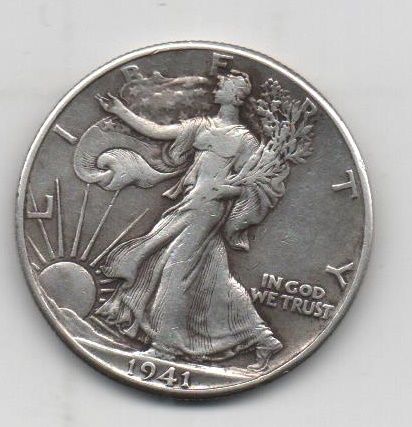 ESTADOS UNIDOS DEL AÑO 1941 DE 1/2 DOLAR