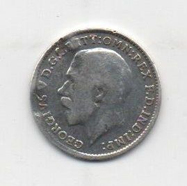 GRAN BRETAÑA DEL AÑO 1916 DE 3 PENIQUES