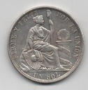 PERU DEL AÑO 1880 DE 1 SOL