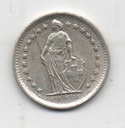 SUIZA DEL AÑO 1965 DE 1/2 FRANCO