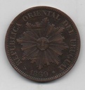 URUGUAY DEL AÑO 1869 DE 4 CENTIMOS