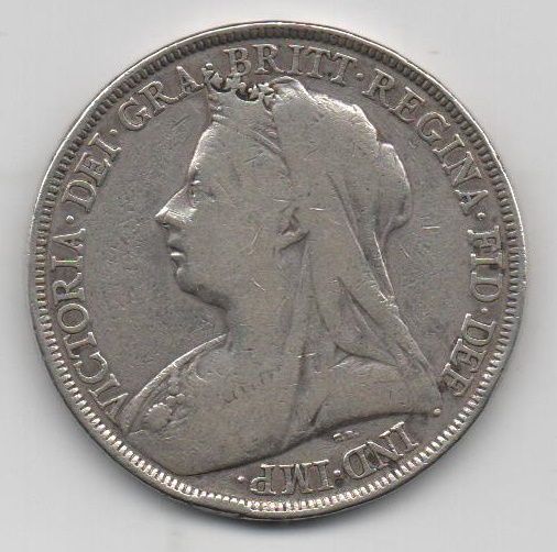 GRAN BRETAÑA DEL AÑO 1896 DE 1 CROWN