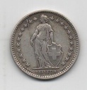 SUIZA DEL AÑO 1921 DE 2 FRANCOS