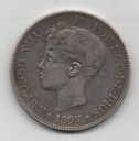 ALFONSO XIII DEL AÑO 1897 *97 DE 5 PESETAS