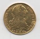 ESPAÑA CARLOS III DEL AÑO 1786 DE 4 ESCUDOS