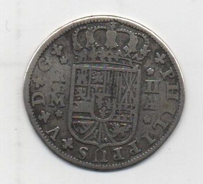 ESPAÑA FELIPE V DEL AÑO 1715 DE 2 REALES