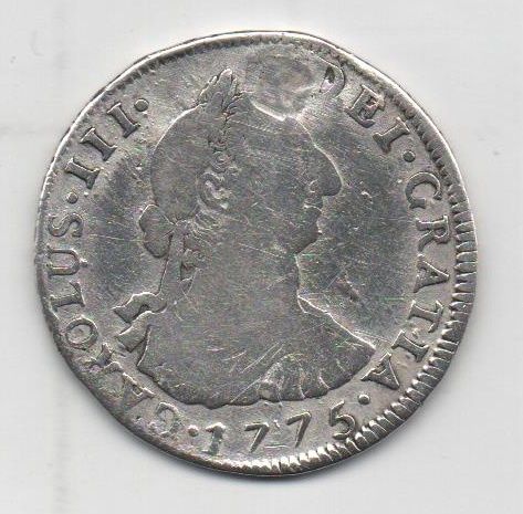 ESPAÑA CARLOS III DEL AÑO 1775 DE 4 REALES