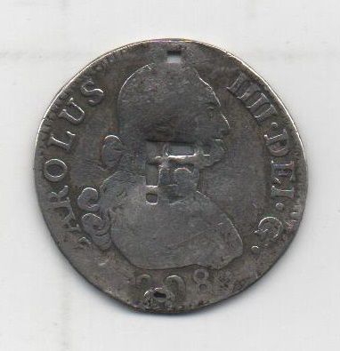 ESPAÑA CARLOS IV DEL AÑO 1808 DE 2 REALES