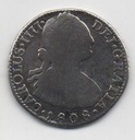 ESPAÑA CARLOS IV DEL AÑO 1808 DE 2 REALES