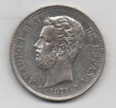 AMADEO I DEL AÑO 1871 *71 DE 5 PESETAS