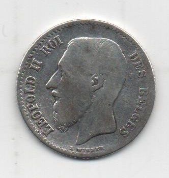 BELGICA DEL AÑO 1867 DE 1 FRANCO