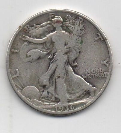 ESTADOS UNIDOS DEL AÑO 1936 DE 1/2 DOLAR