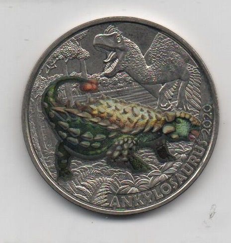 AUSTRIA DEL AÑO 2020 DE 3€ ANKYSOSAURUS