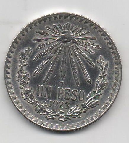 MEXICO DEL AÑO 1923 DE 1 PESO