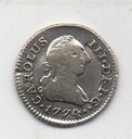 ESPAÑA CARLOS III DEL AÑO 1774 DE 1/2 REAL