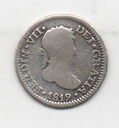 ESPAÑA FERNANDO VII DEL AÑO 1819 DE 1/2 REAL