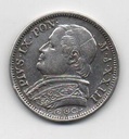ITALIA DEL AÑO 1868 ESTADOS PONTIFICIOS DE 10 SOLDI