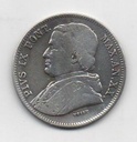ITALIA DEL AÑO 1865 DE 20 BAIOCCHI